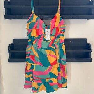 Colorful Strappy Romper